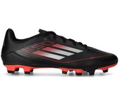 Adidas - Bota de fútbol F50 Club FG/MG, Unisex, Core Black-Iron Met-Lucid Red, 7 UK