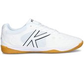 Kelme - Zapatilla de fútbol sala Indoor Copa, Unisex, Blanco, 11,5 USA
