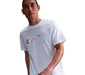 Nike - Camiseta Dri-FIT Swoosh, Hombre, White, M