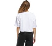 Adidas - Camiseta Ess Crop Tee, Mujer, white, XS