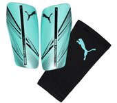 - Espinillera Attacanto Sleeve, Unisex, Electric Peppermint-PUMA Black, XS