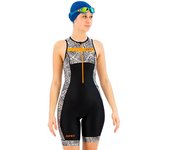 Zone3 Tritraje Sin Mangas Activate+ Kona Speed female Black / White / Orange XS