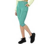 Superdry Mallas 3/4 Run Cropped female Teal Blue L