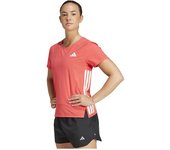 Adidas Camiseta De Manga Corta Adizero female Semi Lucid Red M