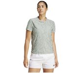 Adidas Camiseta De Manga Corta Ultimate Running Engineered Climacool+ female Silver Green M