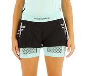 X-bionic Pantalones Cortos Twyce Race female Clearwater / Black XS