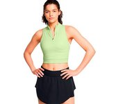 Under Armour Camiseta Sin Mangas Run Anywhere Crop female Retro Green / Black XS