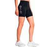 Under Armour Mallas Cortas Run Anywhere female Black / Retro Green / White XS