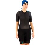 Huub Traje De Triatlón De Manga Corta Eternal Aero Lc female Black / Mint XS