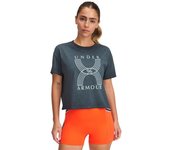 Under Armour Camiseta De Manga Corta Run 96 Graphic female Black / White Quartz / Fire XS