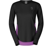 Scott Camiseta De Manga Larga Endurance Tech female Black / Liquid Purple XS