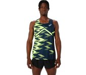 Asics Camiseta Sin Mangas Light Graphic male French Blue / Safety Yellow L