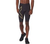 2xu Mallas Cortas Mcs Run male Black / Gold Reflective 2XL