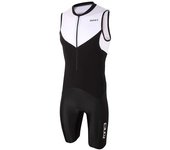 Zone3 Tritraje Sin Mangas Lava Long Distance Tri male Black / White / Red XS