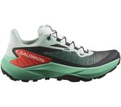 Salomon Zapatillas De Trail Running Genesis female Bay / Electric Green / Cherry Tomato EU 36