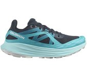 Salomon Zapatillas De Trail Running Ultra Flow female Carbon / Peacock Blue / White EU 40