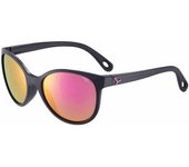 Cebe Gafas De Sol Ella unisex Matt Black / Pink 1500 Grey PC Blue Light Pink Flash Mirror/CAT3