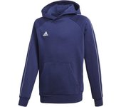 Adidas Sudadera Con Capucha Core 18 male Dark Blue / White 9-10 Años