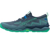 Mizuno Zapatillas De Trail Running Wave Daichi 9 male Vintage Indigo / Neo Mint / Citade EU 46 1/2