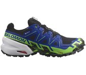 Salomon Zapatillas De Trail Running Spikecross 6 Goretex male Black / Surf The Web / Green Gecko EU 45 1/3