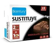 Bicentury BARRITAS SUSTITUYE 4 x 32g Chocolate con Leche