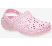 Zuecos Classic Floral CROCS(TM) infantiles rosa