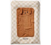 VERTBAUDET Colchón cambiador personalizable ACHILLE cuadros beige