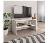 vidaXL Mueble Para Tv Madera Contrachapada Blanco 80x40x40 Cm