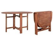 vidaXL Mesa De Jardín De Madera De Acacia Maciza 120x70x74 Cm