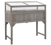 vidaXL Jardinera Elevada Con Invernadero 110x54x120 Cm Abeto