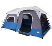 vidaXL Tienda De Campaña Con Led Tela Opaca Impermeable Azul