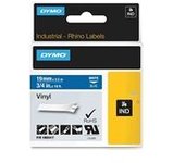 Dymo 1805417 IND Rhino cinta vinilo blanco sobre azul 19mm
