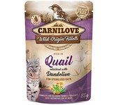 Carnilove Gatos Sterilized Codorniz Grain Free Sobres 24 x 85 gr