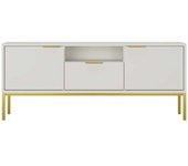 Petits meubles Mueble tv estratificado blanco