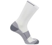 Calcetines de trail salomon aero crew white