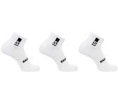Calcetines de fitness salomon 3-pack-blanco