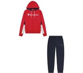 Chándal champion hooded full zip hombre red