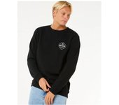 Sudadera rip curl stapler crew hombre negro