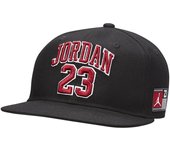 Gorra jordan jersey flatbrim infantil negro