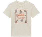 Camiseta vans fungi floral bff blanco mujer