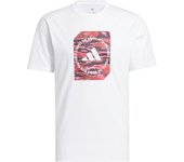 Camiseta adidas camo box hombre blanco