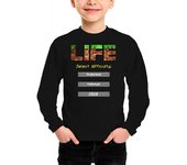 Camiseta Niño Manga Larga 2020 Life Seleccionar Minecraft laTostadora