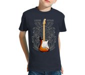 Camiseta Niño Manga Corta Guitarra eléctrica legendaria strato laTostadora