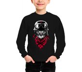 Camiseta Niño Manga Larga gato aventurero laTostadora