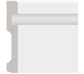Moldura rodapié para tira led kb20 2m