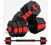 Mancuernas 30kg Fitness Tech - Negro - Pesas MKP talla UNICA