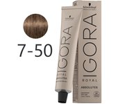 Schwarzkopf - Tinte Igora Royal Absolutes 7-50 Rubio Medio Dorado Natural 60 ml 5437 5437 4045787279368 Royal Absolutes SCHWARZKOPF