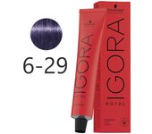 Schwarzkopf - Tinte Permanente Igora Royal 6-29 Rubio Oscuro Humo Violeta 60 ml 5082 5082 4045787424324 Royal SCHWARZKOPF
