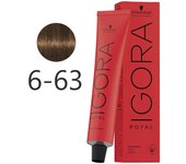 Schwarzkopf - Tinte Permanente Igora Royal 6-63 Rubio Oscuro Marrón Mate 60 ml 5028 5028 4045787199949 Royal SCHWARZKOPF