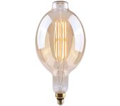 Bombilla LED Gigante E27 8W Equi.40W 500lm Regulable 2100K Gold 15000H
 7hSevenOn Vintage